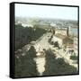 Madrid (Spain), Deep View of the Street and the Alcalá Gate, Circa 1885-1890-Leon, Levy et Fils-Framed Stretched Canvas