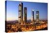 Madrid, Spain Financial District Skyline at Twilight-Sean Pavone-Stretched Canvas