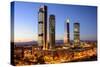 Madrid, Spain Financial District Skyline at Twilight-Sean Pavone-Stretched Canvas