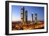 Madrid, Spain Financial District Skyline at Twilight-Sean Pavone-Framed Photographic Print