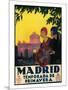 Madrid, Spain - Madrid in Springtime Travel Promotional Poster-Lantern Press-Mounted Print