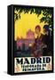 Madrid, Spain - Madrid in Springtime Travel Promotional Poster-Lantern Press-Framed Stretched Canvas