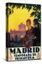 Madrid, Spain - Madrid in Springtime Travel Promotional Poster-Lantern Press-Stretched Canvas