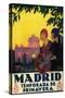 Madrid, Spain - Madrid in Springtime Travel Promotional Poster-Lantern Press-Stretched Canvas