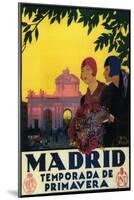 Madrid, Spain - Madrid in Springtime Travel Promotional Poster-Lantern Press-Mounted Art Print