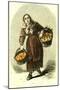 Madrid Spain Orange Girl 1866 Street Character-null-Mounted Giclee Print
