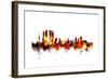 Madrid Spain Skyline-Michael Tompsett-Framed Art Print