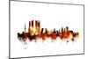 Madrid Spain Skyline-Michael Tompsett-Mounted Premium Giclee Print