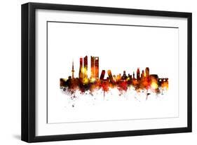 Madrid Spain Skyline-Michael Tompsett-Framed Art Print