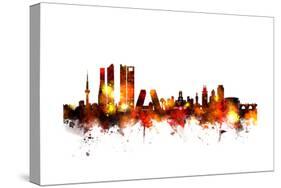 Madrid Spain Skyline-Michael Tompsett-Stretched Canvas