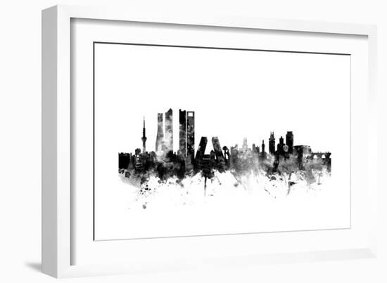 Madrid Spain Skyline-Michael Tompsett-Framed Art Print