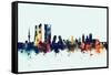 Madrid Spain Skyline-Michael Tompsett-Framed Stretched Canvas