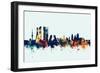 Madrid Spain Skyline-Michael Tompsett-Framed Art Print