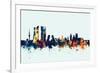 Madrid Spain Skyline-Michael Tompsett-Framed Art Print