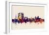 Madrid Spain Skyline-Michael Tompsett-Framed Art Print