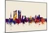 Madrid Spain Skyline-Michael Tompsett-Mounted Art Print