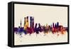 Madrid Spain Skyline-Michael Tompsett-Framed Stretched Canvas