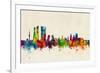 Madrid Spain Skyline-Michael Tompsett-Framed Art Print