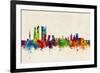 Madrid Spain Skyline-Michael Tompsett-Framed Art Print