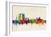 Madrid Spain Skyline-Michael Tompsett-Framed Art Print