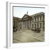 Madrid (Spain), the Palace of the Cortès, Chamber of the Deputies (N, Pascual, Architect, 1850)-Leon, Levy et Fils-Framed Photographic Print