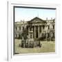 Madrid (Spain), the Palace of the Cortes, Statue of the Spanish Writer Cervantes (1547-1616)-Leon, Levy et Fils-Framed Photographic Print