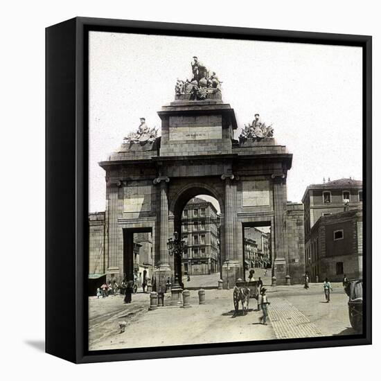 Madrid (Spain), the Tolèdo Gate, by Antonio López Aguado, in Honour of Napoleon-Leon, Levy et Fils-Framed Stretched Canvas