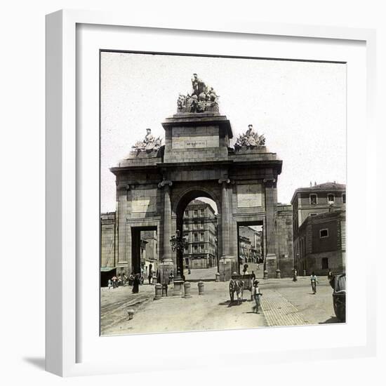 Madrid (Spain), the Tolèdo Gate, by Antonio López Aguado, in Honour of Napoleon-Leon, Levy et Fils-Framed Photographic Print