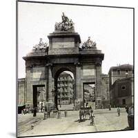 Madrid (Spain), the Tolèdo Gate, by Antonio López Aguado, in Honour of Napoleon-Leon, Levy et Fils-Mounted Photographic Print