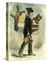 Madrid Spain Vender of Hat-Boxes 1866-null-Stretched Canvas