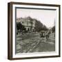 Madrid (Spain), View of the Street and of the Alcala Gate, Circa 1885-1890-Leon, Levy et Fils-Framed Photographic Print