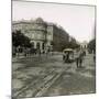 Madrid (Spain), View of the Street and of the Alcala Gate, Circa 1885-1890-Leon, Levy et Fils-Mounted Photographic Print