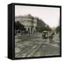 Madrid (Spain), View of the Street and of the Alcala Gate, Circa 1885-1890-Leon, Levy et Fils-Framed Stretched Canvas