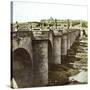 Madrid (Spain), View of the Toledo Bridge-Leon, Levy et Fils-Stretched Canvas