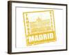 Madrid Stamp-radubalint-Framed Art Print