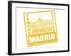 Madrid Stamp-radubalint-Framed Art Print