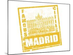 Madrid Stamp-radubalint-Mounted Art Print