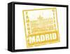 Madrid Stamp-radubalint-Framed Stretched Canvas