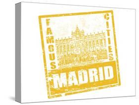 Madrid Stamp-radubalint-Stretched Canvas