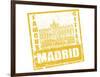 Madrid Stamp-radubalint-Framed Art Print