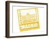 Madrid Stamp-radubalint-Framed Art Print