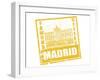 Madrid Stamp-radubalint-Framed Art Print