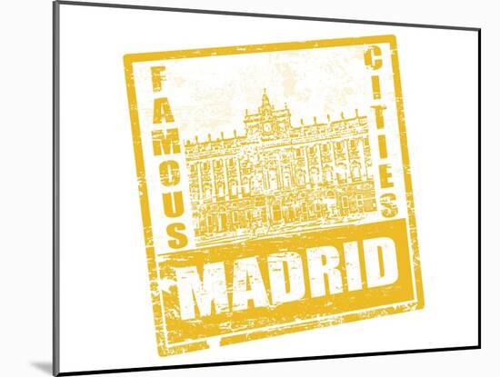 Madrid Stamp-radubalint-Mounted Art Print