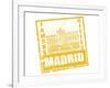 Madrid Stamp-radubalint-Framed Art Print