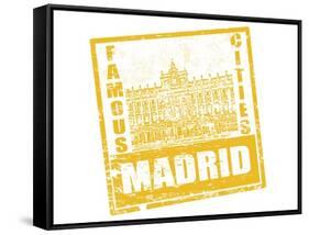 Madrid Stamp-radubalint-Framed Stretched Canvas