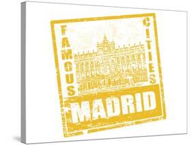 Madrid Stamp-radubalint-Stretched Canvas