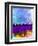 Madrid Watercolor Skyline-NaxArt-Framed Art Print