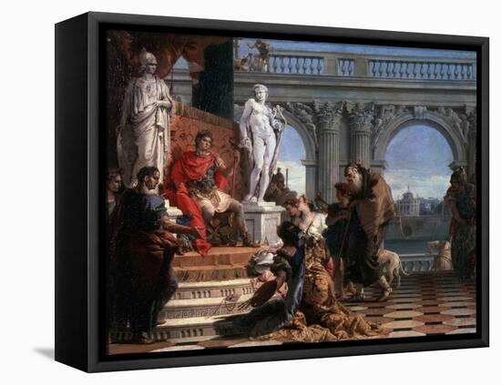 Maecenas Presenting the Arts to Augustus, 1743-Giovanni Battista Tiepolo-Framed Stretched Canvas