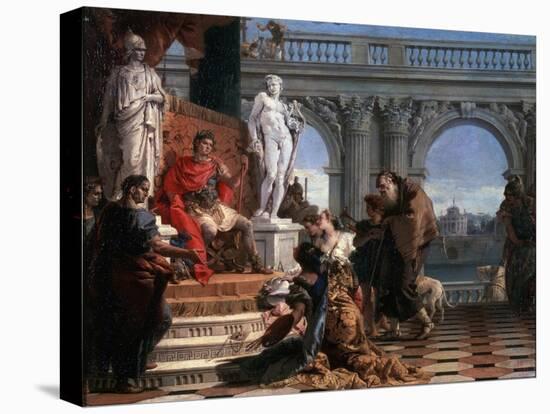 Maecenas Presenting the Arts to Augustus, 1743-Giovanni Battista Tiepolo-Stretched Canvas