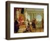 Maecenas Presenting the Liberal Arts to the Emperor Augustus (63BC-14AD) c.1745-Giovanni Battista Tiepolo-Framed Premium Giclee Print